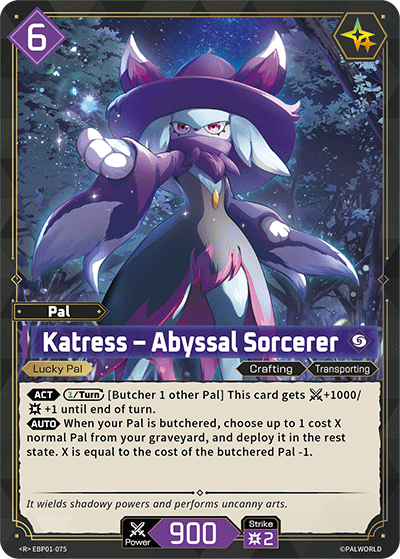 Katress – Abyssal Sorcerer | Booster Pack "Dawn of Palpagos" | R | Holofoil | #EBP01-075