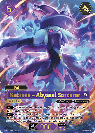 Katress – Abyssal Sorcerer | Booster Pack "Dawn of Palpagos" | SP | Holofoil | #EBP01-075SP