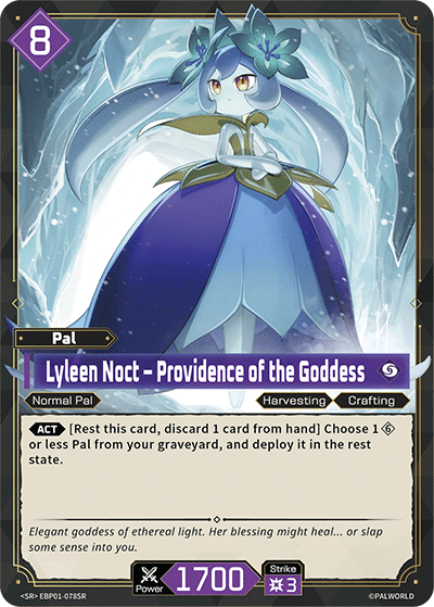 Lyleen Noct – Providence of the Goddess | Booster Pack "Dawn of Palpagos" | SR | Holofoil | #EBP01-078SR