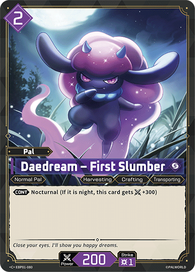 Daedream – First Slumber | Booster Pack "Dawn of Palpagos" | C | Normal | #EBP01-080