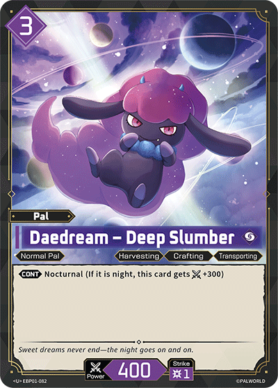Daedream – Deep Slumber | Booster Pack "Dawn of Palpagos" | U | Normal | #EBP01-082