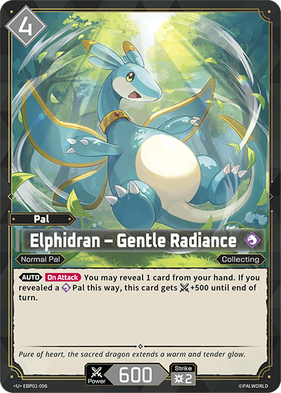 Elphidran – Gentle Radiance | Booster Pack "Dawn of Palpagos" | U | Normal | #EBP01-098