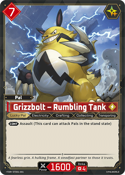 Grizzbolt – Rumbling Tank | Trial Deck "Dawn of Palpagos Red・Blue" | TD | Normal | #ETD01-001