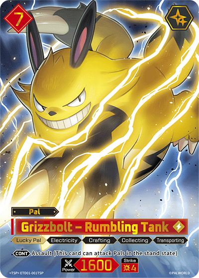 Grizzbolt – Rumbling Tank | Trial Deck "Dawn of Palpagos Red・Blue" | TSP | Holofoil | #ETD01-001TSP