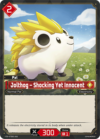 Jolthog – Shocking Yet Innocent | Trial Deck "Dawn of Palpagos Red・Blue" | TD | Normal | #ETD01-002