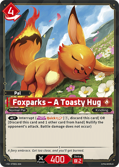 Foxparks – A Toasty Hug | Trial Deck "Dawn of Palpagos Red・Blue" | TD | Normal | #ETD01-004