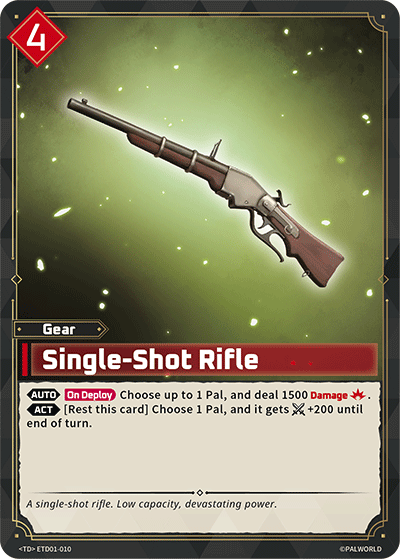 Single-Shot Rifle | Trial Deck "Dawn of Palpagos Red・Blue" | TD | Normal | #ETD01-010