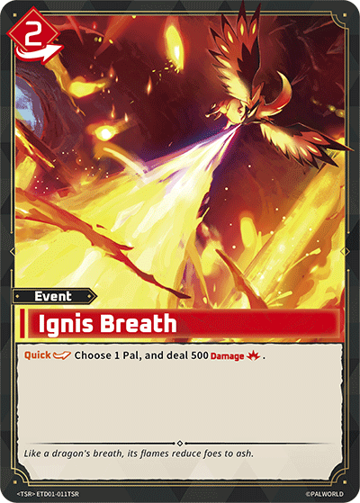 Ignis Breath | Trial Deck "Dawn of Palpagos Red・Blue" | TSR | Normal | #ETD01-011TSR