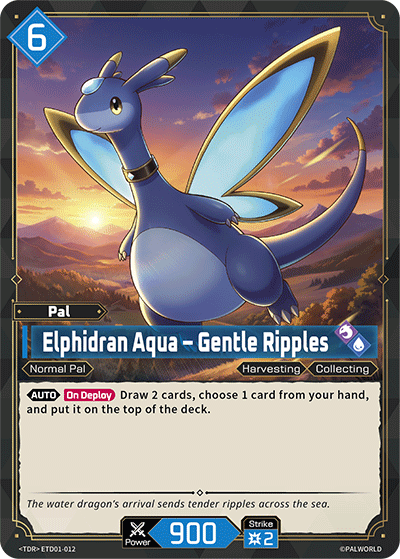 Elphidran Aqua – Gentle Ripples | Trial Deck "Dawn of Palpagos Red・Blue" | TD | Normal | #ETD01-012