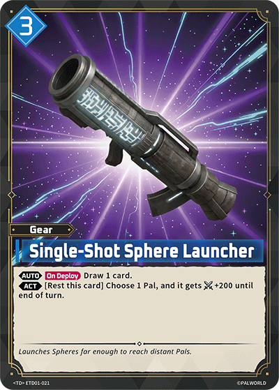 Single-Shot Sphere Launcher | Trial Deck "Dawn of Palpagos Red・Blue" | TD | Normal | #ETD01-021