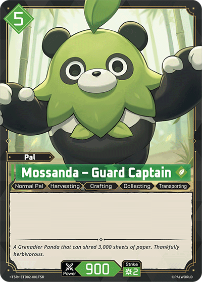 Mossanda – Guard Captain | Trial Deck "Dawn of Palpagos Green・Purple" | TSR | Normal | #ETD02-001TSR