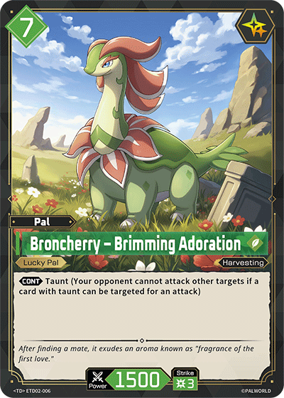 Broncherry – Brimming Adoration | Trial Deck "Dawn of Palpagos Green・Purple" | TD | Normal | #ETD02-006