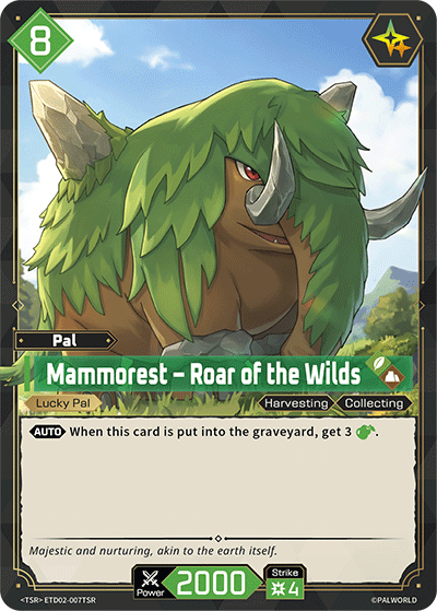 Mammorest – Roar of the Wilds | Trial Deck "Dawn of Palpagos Green・Purple" | TSR | Normal | #ETD02-007TSR