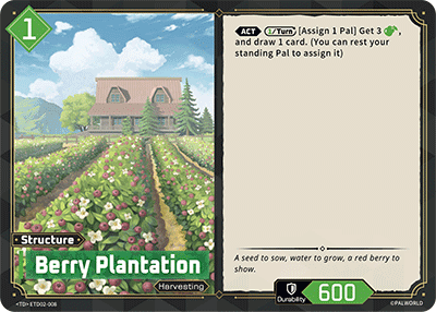 Berry Plantation | Trial Deck "Dawn of Palpagos Green・Purple" | TD | Normal | #ETD02-008