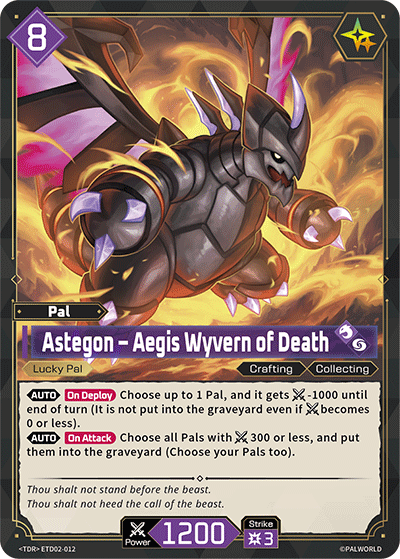 Astegon – Aegis Wyvern of Death | Trial Deck "Dawn of Palpagos Green・Purple" | TD | Normal | #ETD02-012