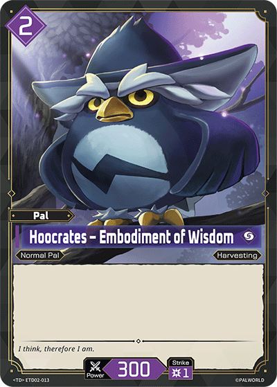 Hoocrates – Embodiment of Wisdom | Trial Deck "Dawn of Palpagos Green・Purple" | TD | Normal | #ETD02-013