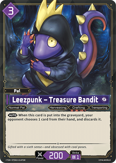 Leezpunk – Treasure Bandit | Trial Deck "Dawn of Palpagos Green・Purple" | TSR | Normal | #ETD02-014TSR