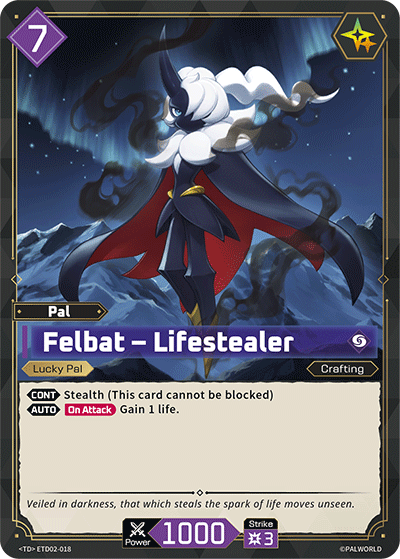 Felbat – Lifestealer | Trial Deck "Dawn of Palpagos Green・Purple" | TD | Normal | #ETD02-018