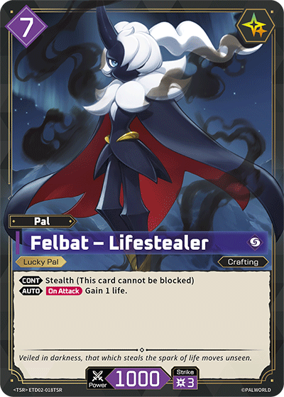 Felbat – Lifestealer | Trial Deck "Dawn of Palpagos Green・Purple" | TSR | Normal | #ETD02-018TSR