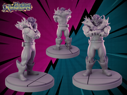 Hardcore Miniatures August 2023 Release: Bakugo, Black Goku, Broly, Cell Perfect, Denki, Endeavour, Gogeta, Izuku, King Piccolo, Krillin, Mirko, Nappa, Piccolo, Vegeta GT, Vegito