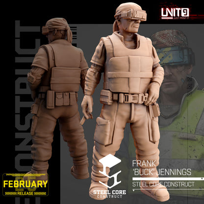 UNIT9 02.2025 – Steel Core Construct | Earl Rusty Chambers | Frank Buck Jennings | Hank Duke Watson | Leviathan 3000 | Randy Bones Carter | Spartan Cargo Drone | Tammy Tex Rogers