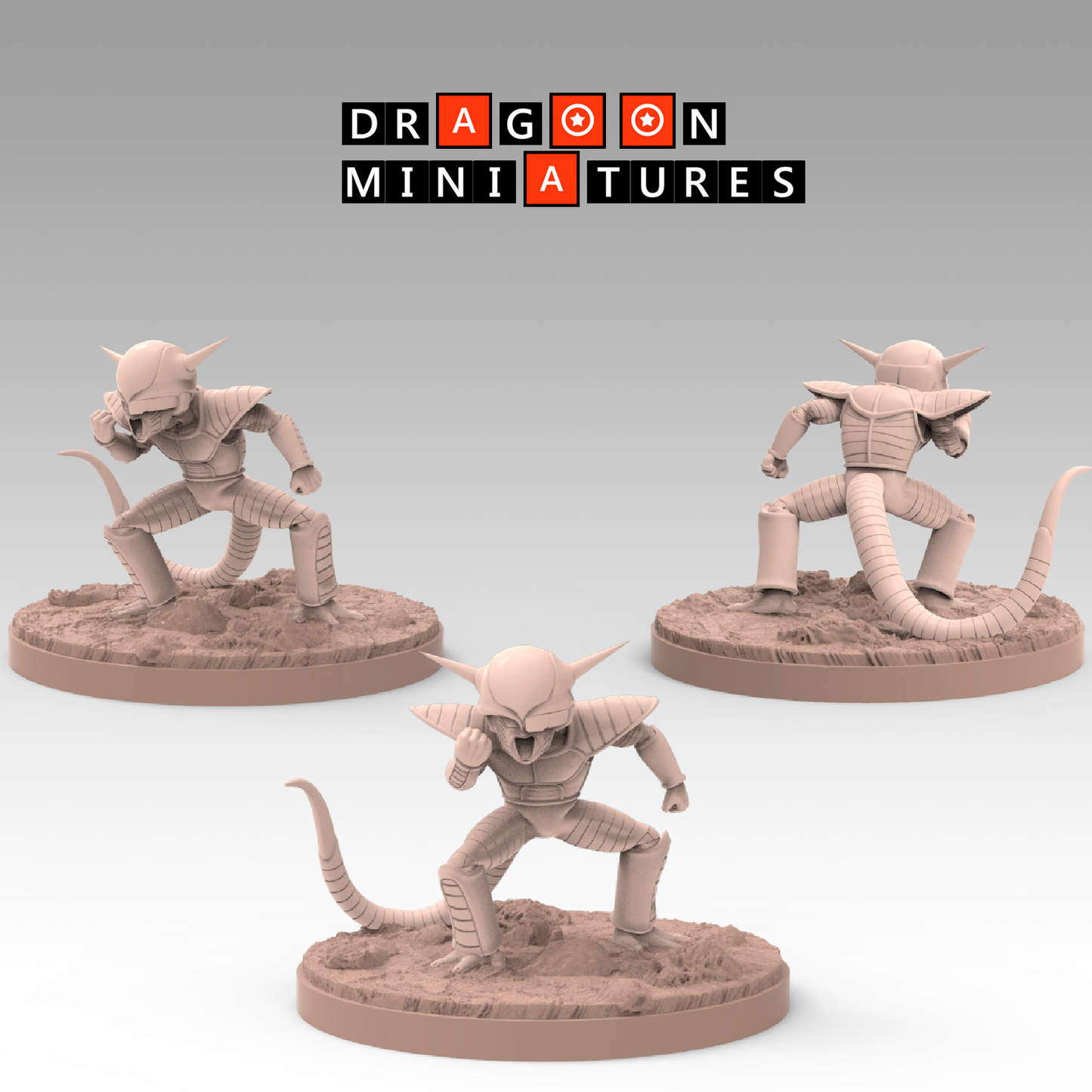 2023.02 Namek Saga 3: Resin 3D Printed Miniatures Set - Frieza Forms & Goku Transformations - Dragoon Miniatures