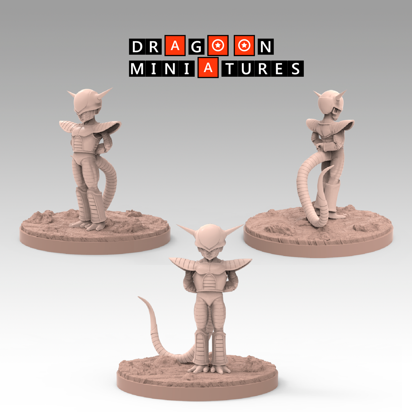 2023.02 Namek Saga 3: Resin 3D Printed Miniatures Set - Frieza Forms & Goku Transformations - Dragoon Miniatures