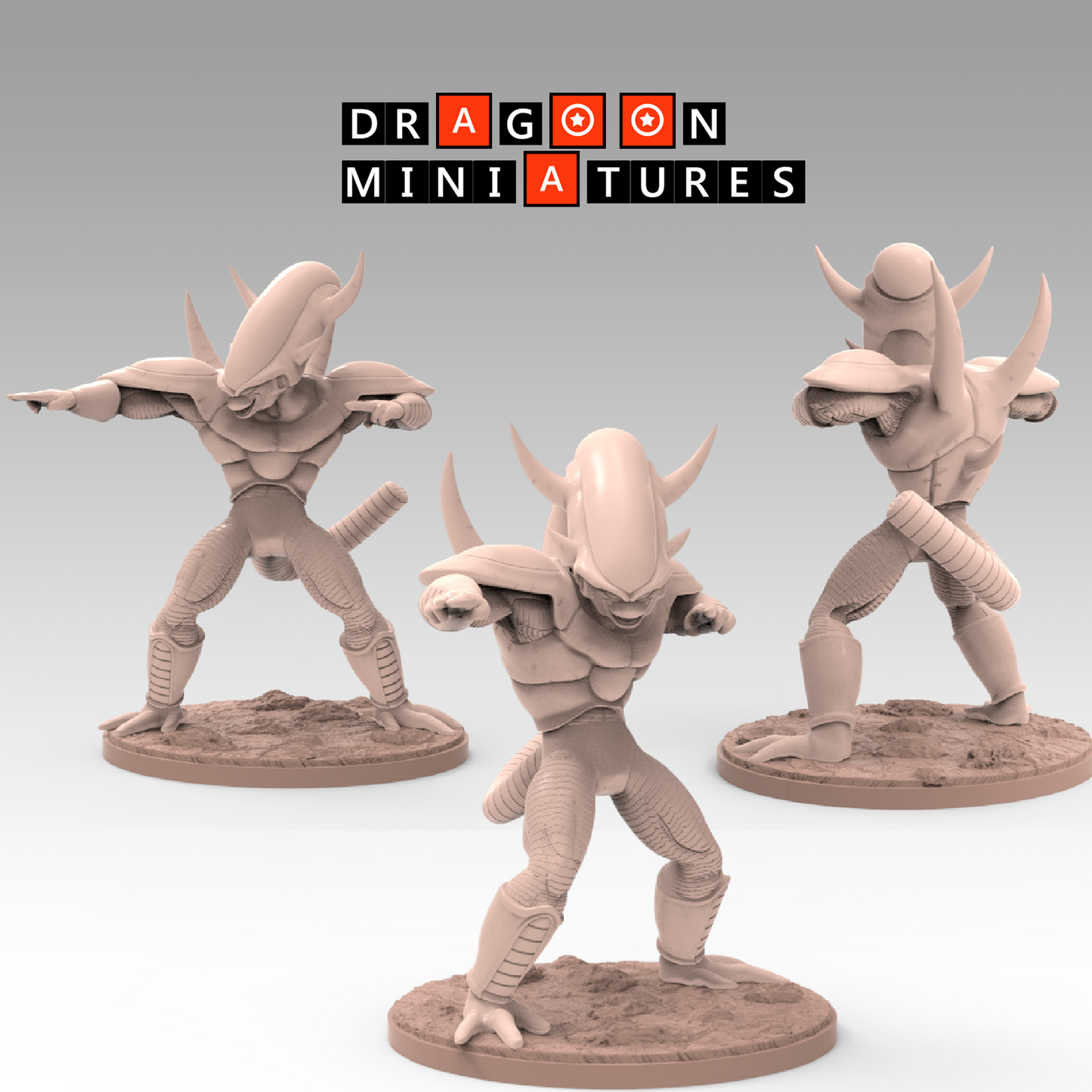 2023.02 Namek Saga 3: Resin 3D Printed Miniatures Set - Frieza Forms & Goku Transformations - Dragoon Miniatures