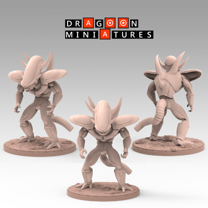 2023.02 Namek Saga 3: Resin 3D Printed Miniatures Set - Frieza Forms & Goku Transformations - Dragoon Miniatures