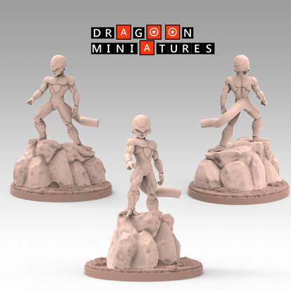 2023.02 Namek Saga 3: Resin 3D Printed Miniatures Set - Frieza Forms & Goku Transformations - Dragoon Miniatures