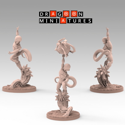 2023.02 Namek Saga 3: Resin 3D Printed Miniatures Set - Frieza Forms & Goku Transformations - Dragoon Miniatures