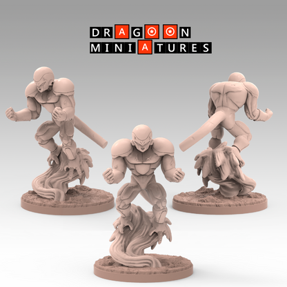 2023.02 Namek Saga 3: Resin 3D Printed Miniatures Set - Frieza Forms & Goku Transformations - Dragoon Miniatures