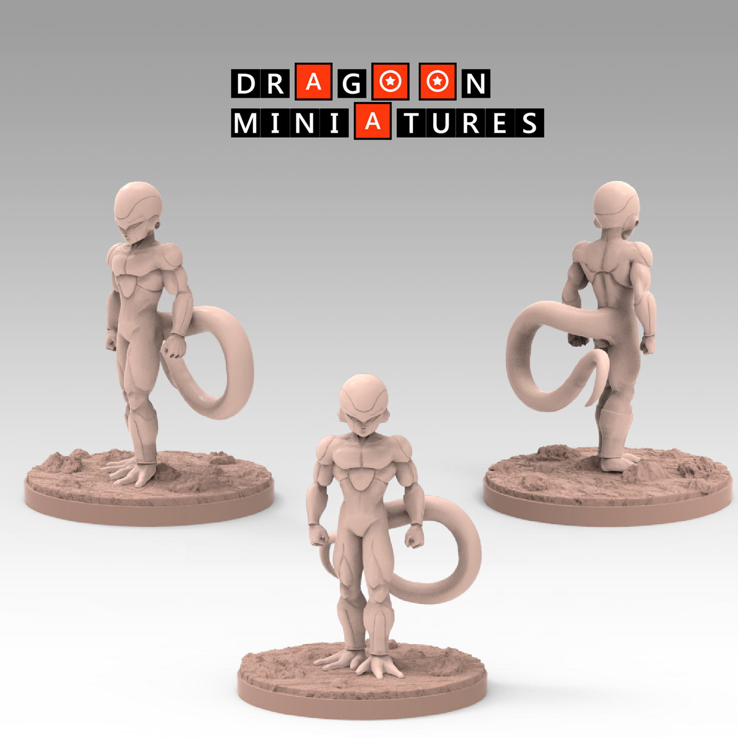 2023.02 Namek Saga 3: Resin 3D Printed Miniatures Set - Frieza Forms & Goku Transformations - Dragoon Miniatures