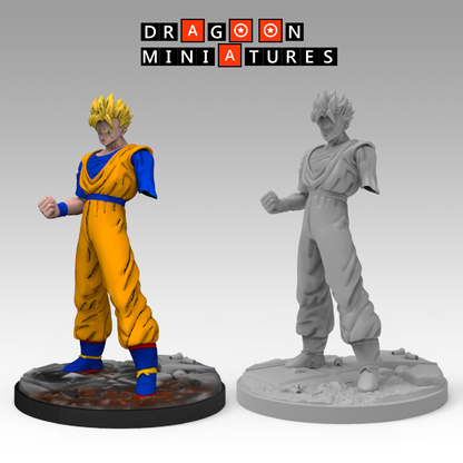 2023.07 Android Saga Part 3: Resin 3D Printed Miniatures Set - Android 13 Alter Pose, Android 13 Stand, Android 14, Android 15, Future Gohan, Future Gohan Super Saiyan, Super 13, Young Trunks - Dragoon Miniatures