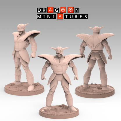 2022.11 Ginyu Force: Resin 3D Printed Miniatures Set - Burter, Captain Ginyu, Goku Ginyu, Guldo, Jeice, Recoome, Recoome Damaged - Dragoon Miniatures