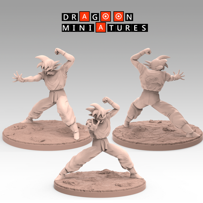 2022.11 Ginyu Force: Resin 3D Printed Miniatures Set - Burter, Captain Ginyu, Goku Ginyu, Guldo, Jeice, Recoome, Recoome Damaged - Dragoon Miniatures