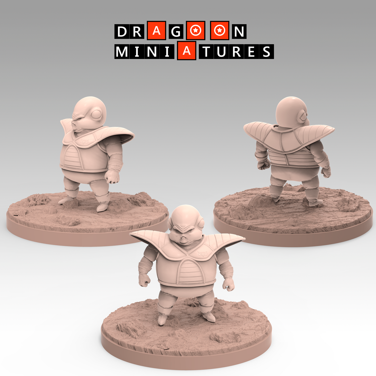 2022.11 Ginyu Force: Resin 3D Printed Miniatures Set - Burter, Captain Ginyu, Goku Ginyu, Guldo, Jeice, Recoome, Recoome Damaged - Dragoon Miniatures