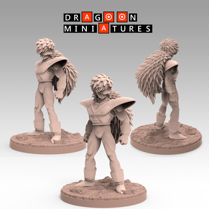 2022.11 Ginyu Force: Resin 3D Printed Miniatures Set - Burter, Captain Ginyu, Goku Ginyu, Guldo, Jeice, Recoome, Recoome Damaged - Dragoon Miniatures