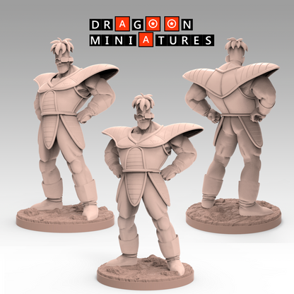 2022.11 Ginyu Force: Resin 3D Printed Miniatures Set - Burter, Captain Ginyu, Goku Ginyu, Guldo, Jeice, Recoome, Recoome Damaged - Dragoon Miniatures