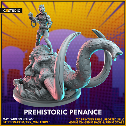 C27 Minis & Terrain May 2023 Release: Captain Britain, Dagger, Donald Pierce, Ghostrider 1 Million BC, Joe Fixit, Ka-Zar, Moondragon, Oracle, Scream, Sentinel, Vision