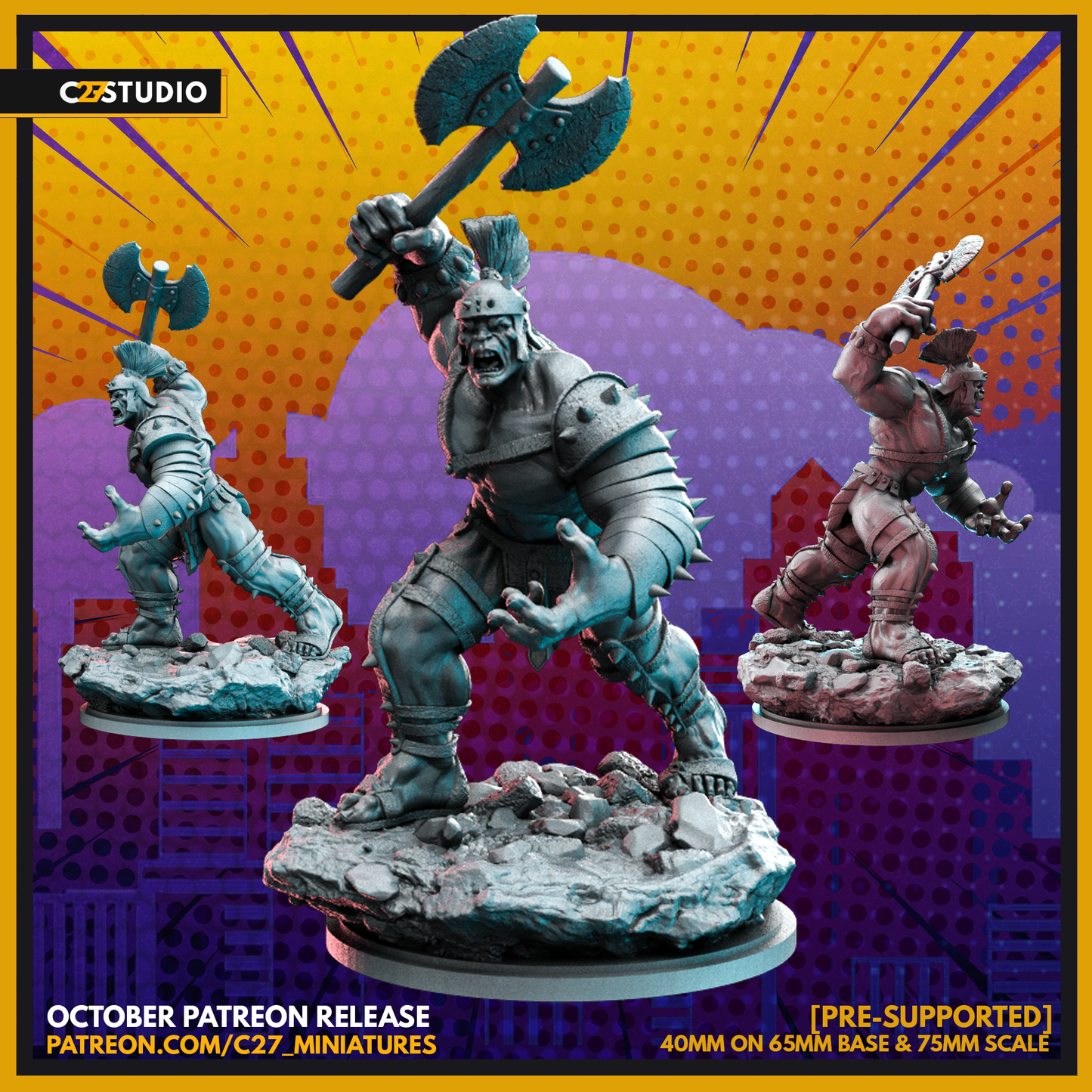 C27 Minis & Terrain October 2022 Release: A-Train, Carnage, Gladiator Hulk, Hope Summers, Man-Thing, Mantis, Red Skull, Silver Sable, Talisman, The Lizard, The Wrecker