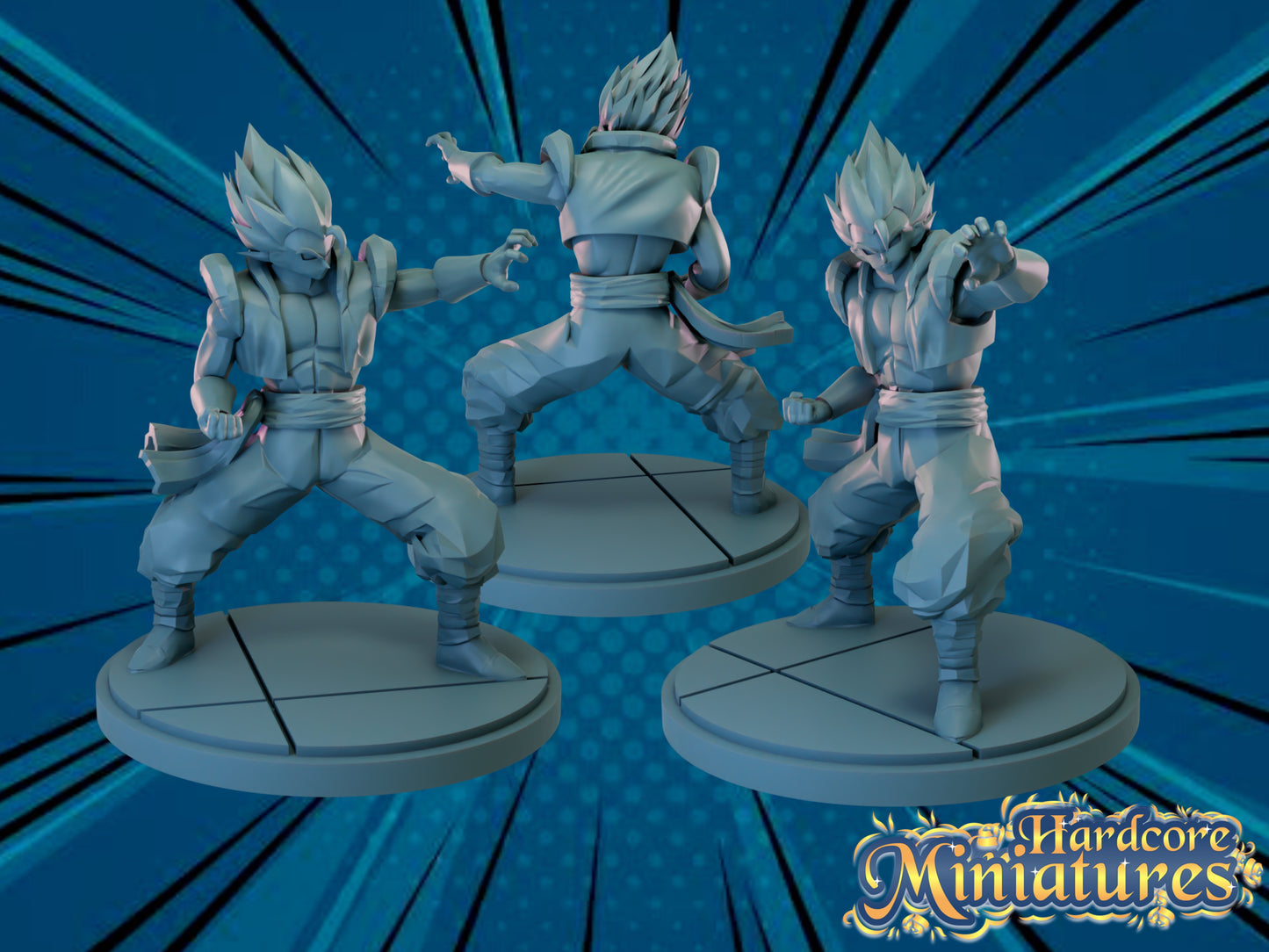 Hardcore Miniatures April 2023 Release: Acuario, Broly, Buffalo, Caesar, Cancer, Caribou, Carrot, Fenix, Gogeta, Gohan, Goz, Kureha, Leo, Libra, Slug