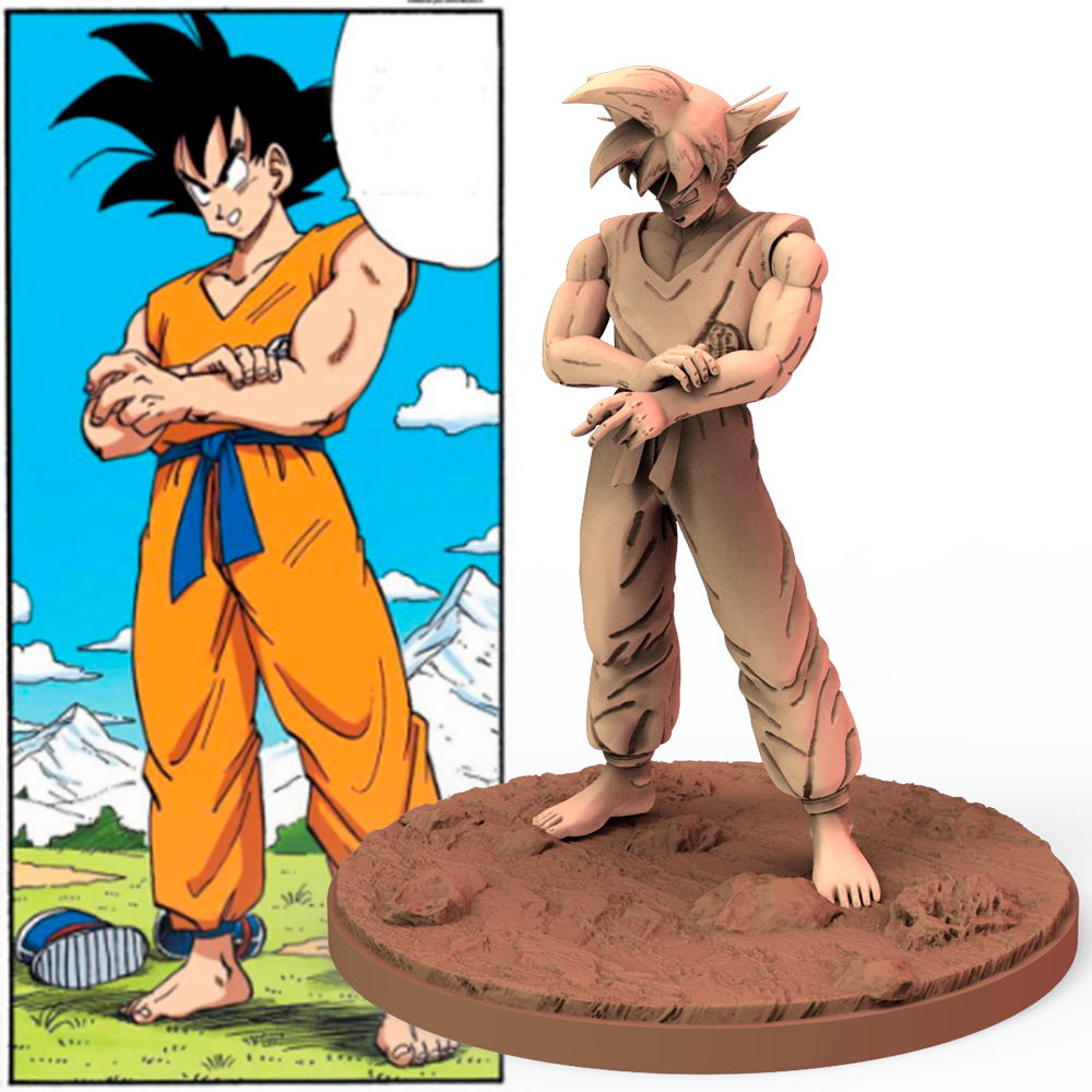 2022.08 Saiyan Saga Begins! Resin 3D Printed Miniatures Set - Farmer, Gohan, Goku, Nappa, Piccolo, Raditz, Vegeta - Dragoon Miniatures