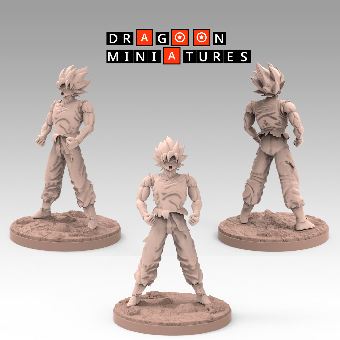 2023.02 Namek Saga 3: Resin 3D Printed Miniatures Set - Frieza Forms & Goku Transformations - Dragoon Miniatures