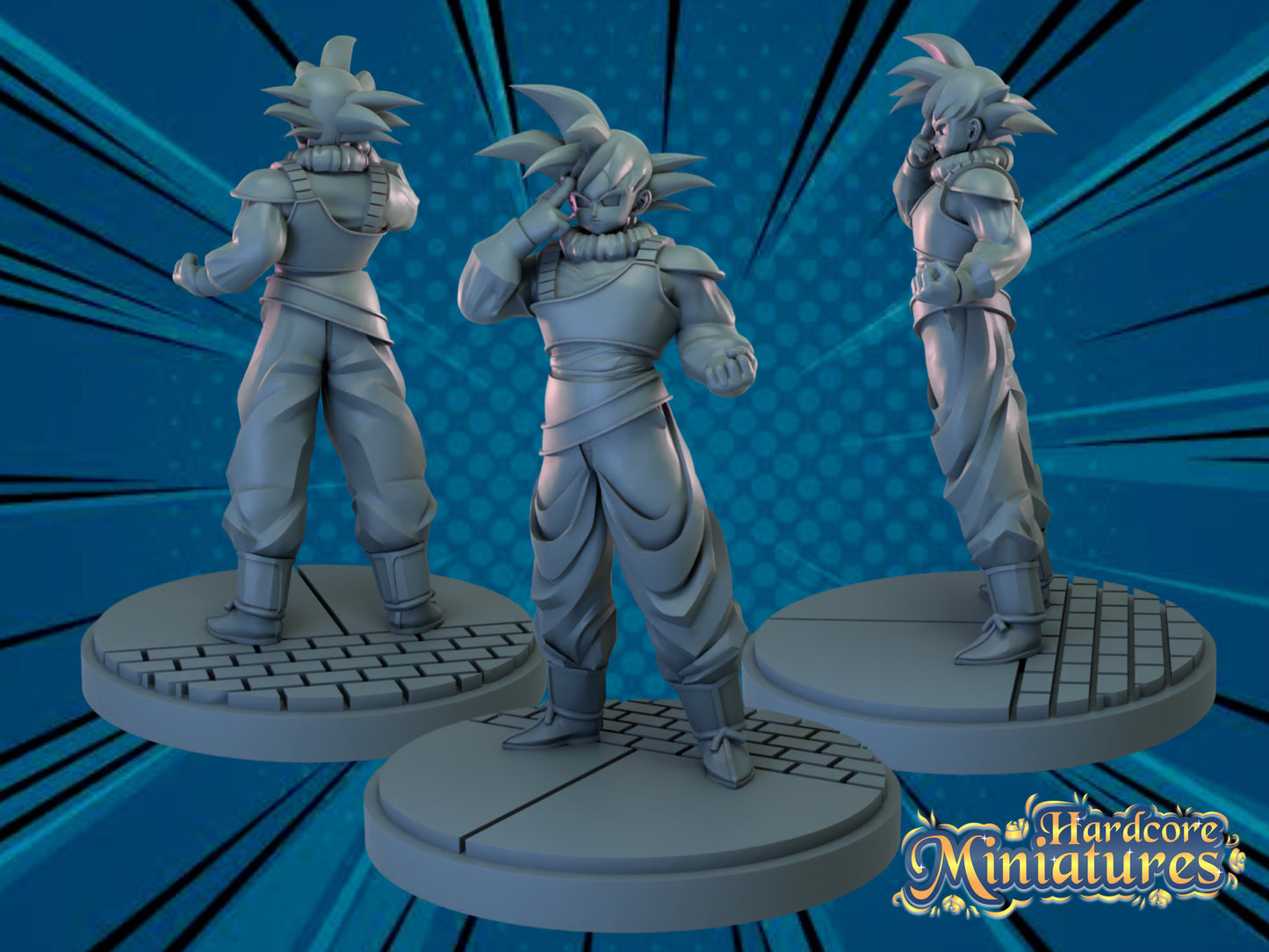 Hardcore Miniatures February 2023 Release: Dodoria, Drake, Elder Kai, Goku Yardrat, Hitoshi, Kaio, Mic, Ochaco, Pacifista, Rebecca, Shoto, Trafalgar, Tsuyu, Z, Zarbon