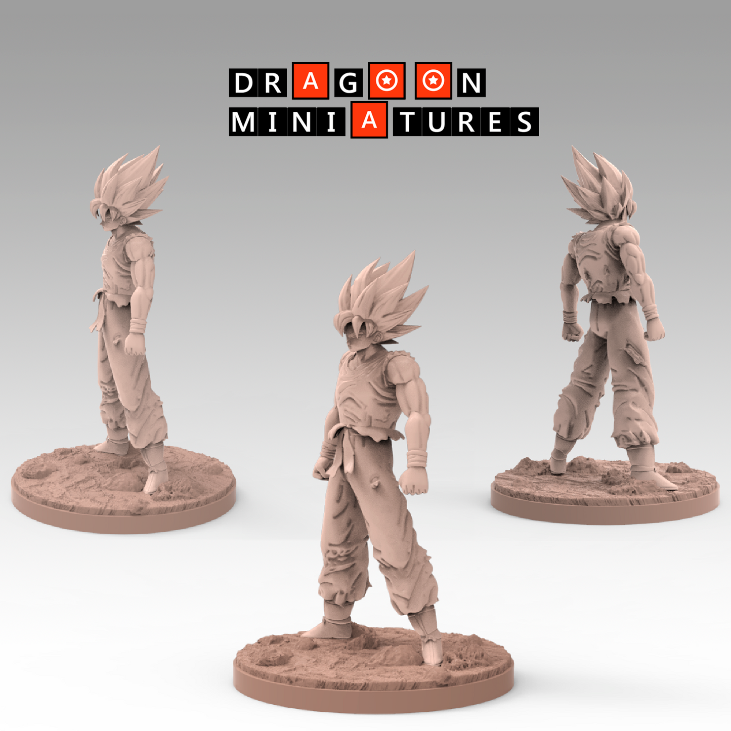 2023.02 Namek Saga 3: Resin 3D Printed Miniatures Set - Frieza Forms & Goku Transformations - Dragoon Miniatures