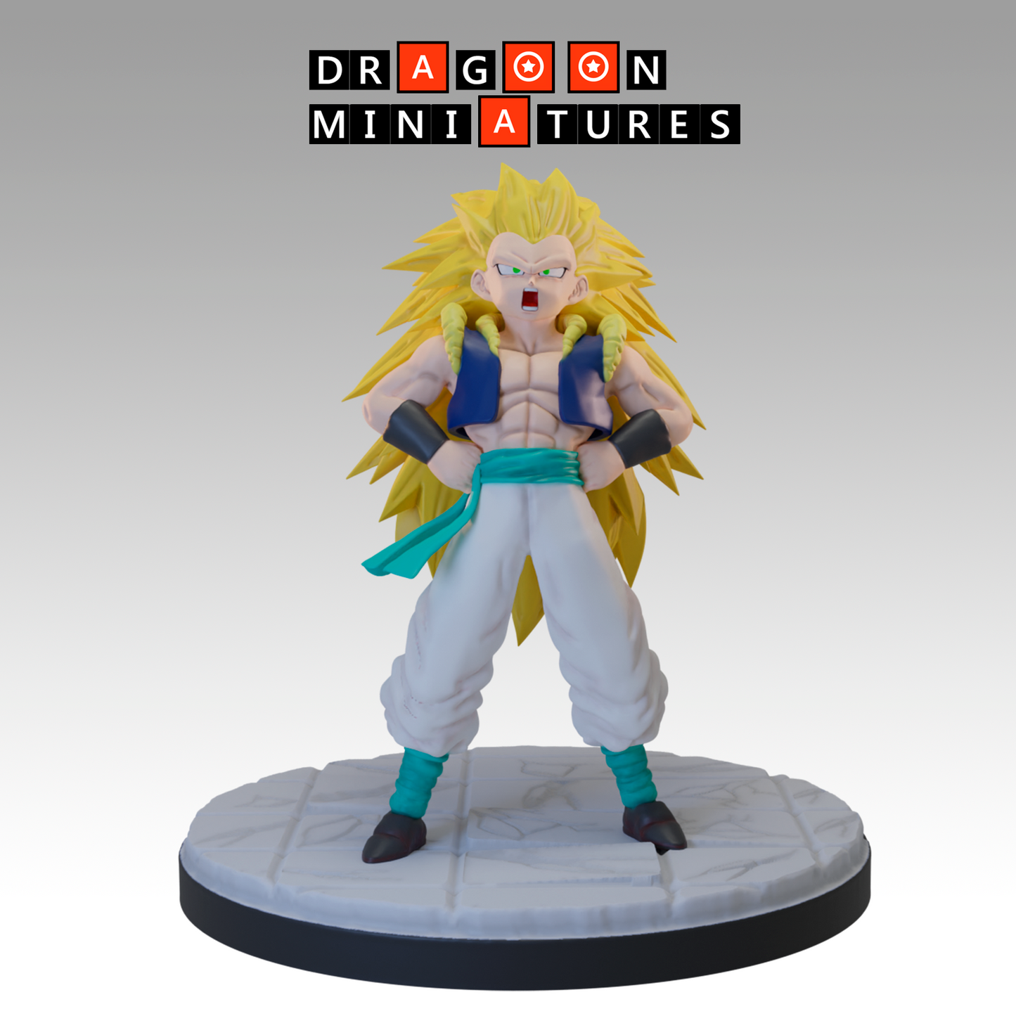 2024.02 Buu Saga 3: Resin 3D Printed Miniatures Set - Buu Gotenks, Buu Piccolo, Goku SS2, Gotenks 3, Gotenks Base, Super Buu, Super Gotenks, Vegeta Majin - Dragoon Miniatures