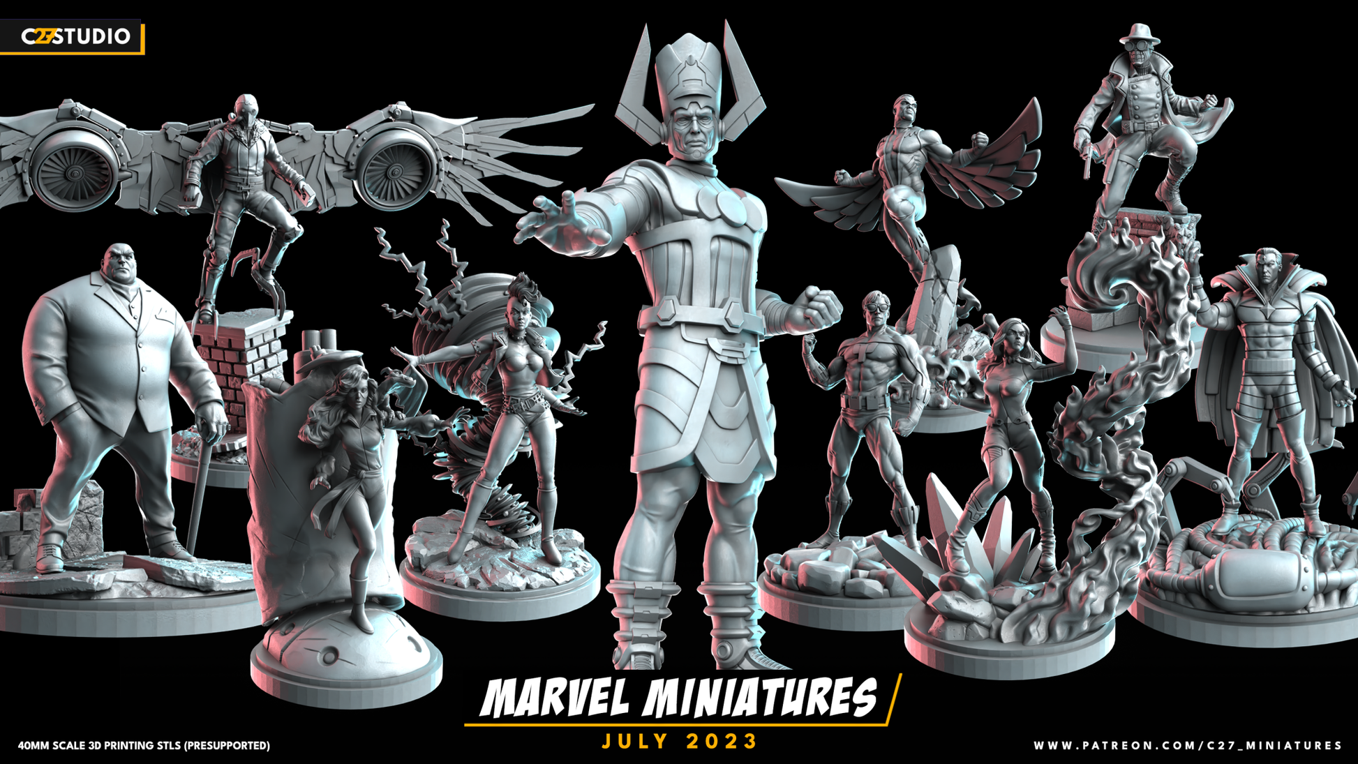 C27 Minis & Terrain July 2023 Release: Classic Falcon, Crystal C27 Minis & Terrain July 2023 Release: Classic Falcon, Crystal