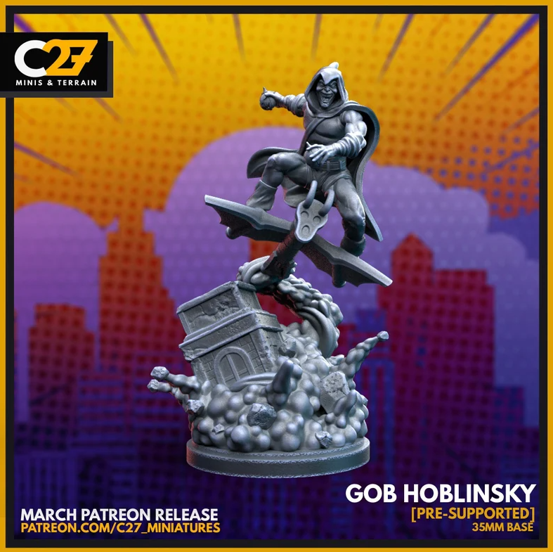 C27 Minis & Terrain March 2022 Release: Doctor Doom, Hobgoblin, Mister Knight, Moon Knight, Nova, Shaman, She Hulk, Skrull Goons, Spider-Man - Miles Morales, Super Skrull, Warpath, Wolfsbane, X-23