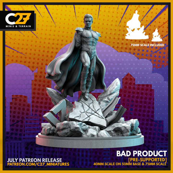 C27 Minis & Terrain July 2022 Release: Atlantean Goons, Aurora, Cosmic Ghost Rider, Drax, Gorr the God Butcher, Homelander, Maeve, Punisher, Rictor, Spider Woman, Sue Storm, Sunfire, Valkyrie, Warlock